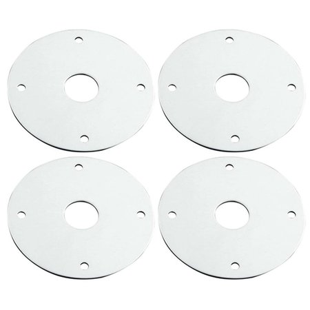 ALLSTAR Aluminum Scuff Plate with 0.5 in. Hole, 4PK ALL18518